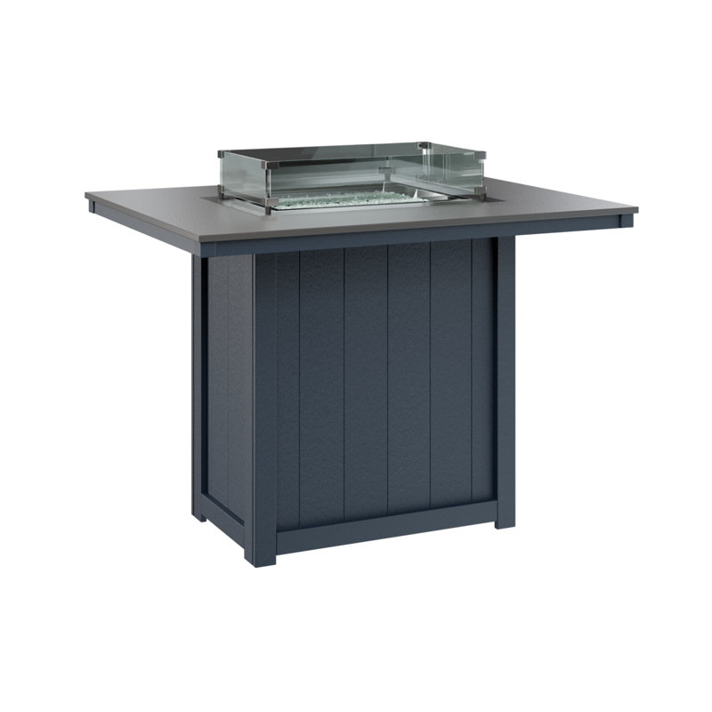 Foyer de table berlinois Donoma, Plateau martelé en acier inoxydable avec base ble, H 39 po x l 41 po x P 54 po