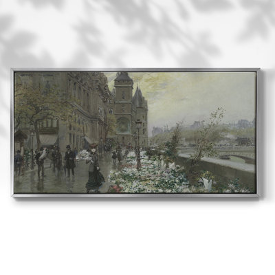 Série paysage - DCL XXXII - Toile tendue avec châssis encadré - Prêt à être accroché