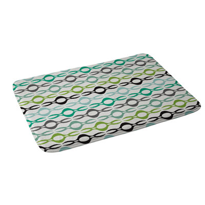 Tapis pour salle de bain en mousse à mémoire de forme succulent light harris