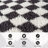 Block Pattern Shag Rug – Anthracite Dark Gray – Medium Pile, Durable & Easy To Maintain-1420581148