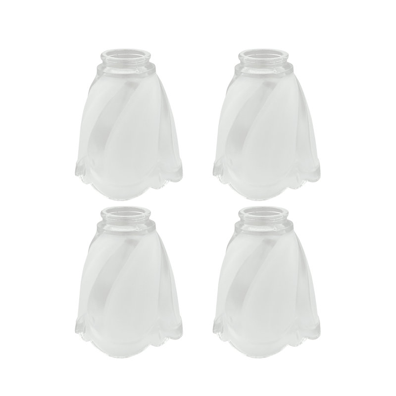 Abat-jour de ventilateur de plafond en verre givré H 5,625 po x 4,75 po Analynn