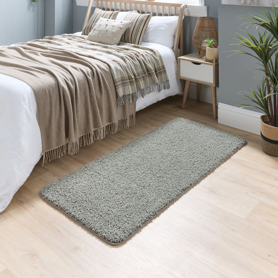 Solid Colour Machine Tufted Area Rug