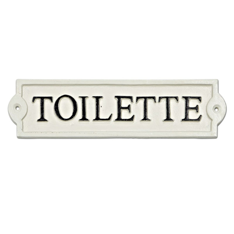 Enseigne de toilette falgout