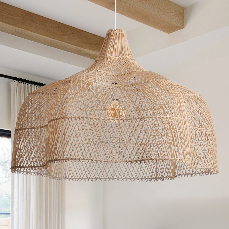Aquera 1 - Light Beige Pendant, 25.59" H x 31.5" W x 31.5" D