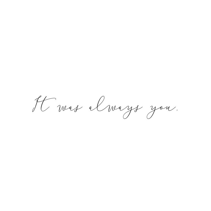 It Was Always You by Pixy Paper - Wrapped Canvas Gallery-Wrapped Canvas Giclée, 66.04 cm H x 45.72 cm W x 3.175 cm D