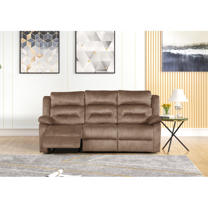 Fauteuil inclinable Octaviean, Tissu bronzé brun clair, Électrique