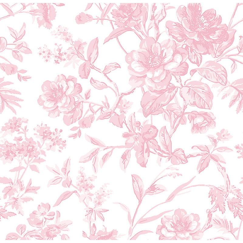 Taie décorative 2 pièces en mélange de lin chambray / rose / sauge, Très grand lit, Rose