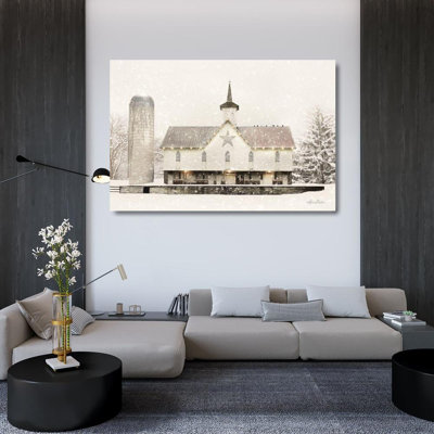 «Red Barrel Studio® Deiter, Lori Gallery», art sur toile tendue: Étoile de Noël avec lumières