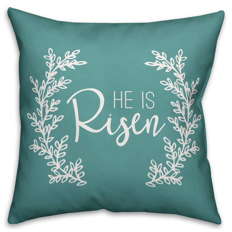 He is Risen He is Risen Throw Pillow