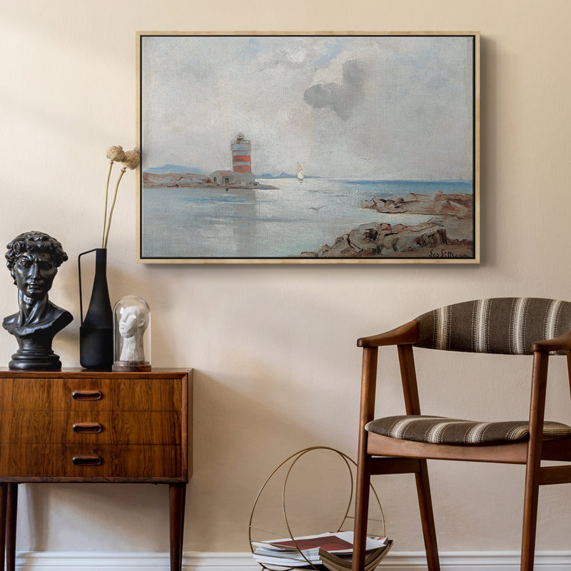 «Vintage Landscape - Dxlix» sur toile, Toile avec cadre flottant, H 25 po x l 37 po x P 2 po