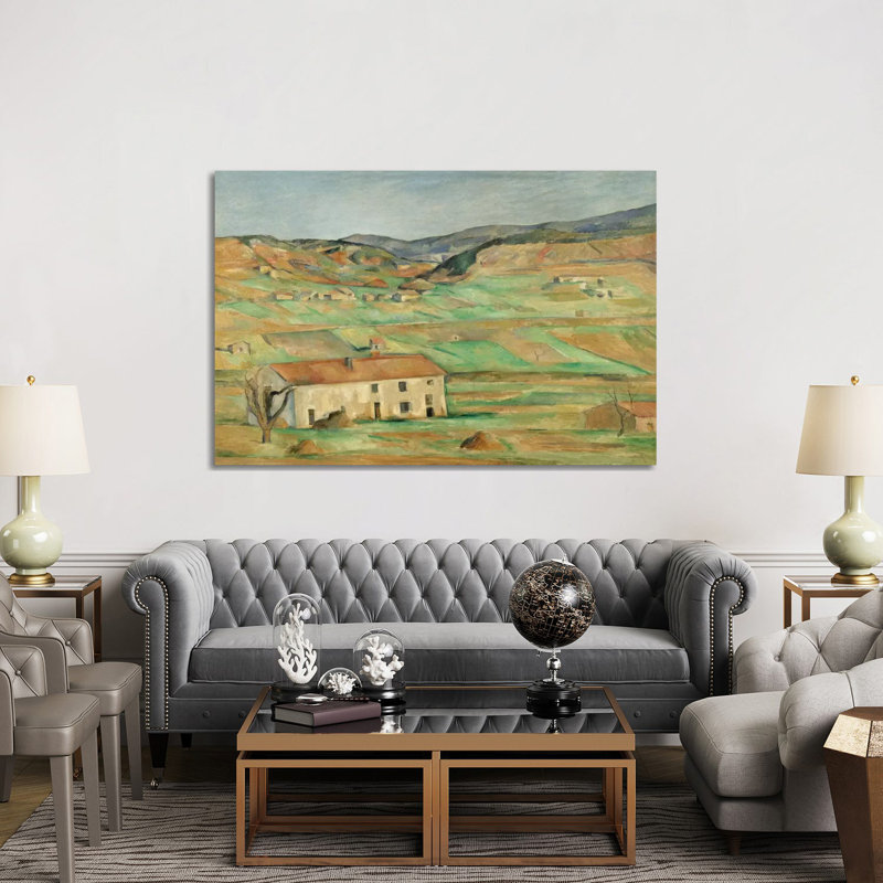 Environs De Gardanne 1886-1890 by Paul Cezanne - Wrapped Canvas Painting, 152.5 cm H x 101.5 cm W