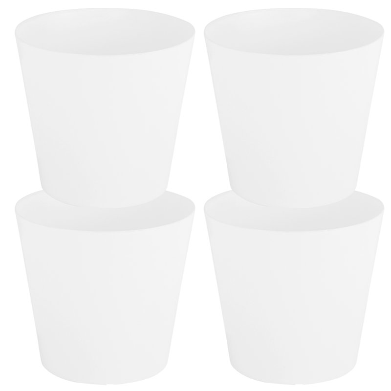 Wham Studio Round Planter Cover, 23.5cm H x 26cm W x 26cm D, White
