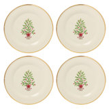 Holiday Tree Accent Plates, Set of 4