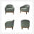 Berklie Upholstered Barrel Chair with Solid Wood Legs-1733368591
