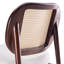 Chaise d'appoint en rotin, chaise de salon rembourrée avec dossier en rotin et structure en bois, chaise de lecture moderne de style Mid-Century pour le salon, la chambre à coucher-950301721