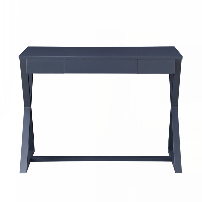 Rectangular Console Table with 1 Drawer, Charcoal