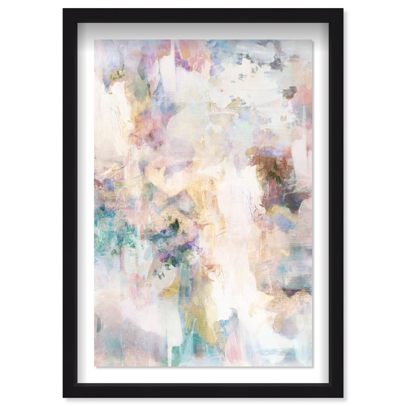 Tonic to Awaken Shadowbox Abstract Print by Oliver Gal, Black Frame, 10 x 15, 31.5"H x 21.5"W, Black Frame