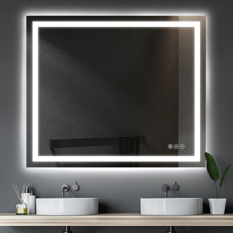 Miroir de salle de bain Carlecia, 30 po x 36 po