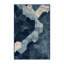 Tapis bleu doux et moelleux à motif abstrait moderne et contemporain Eickhoff-574128109