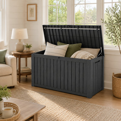 230 Gallons Weatherproof Resin Lockable Deck Box