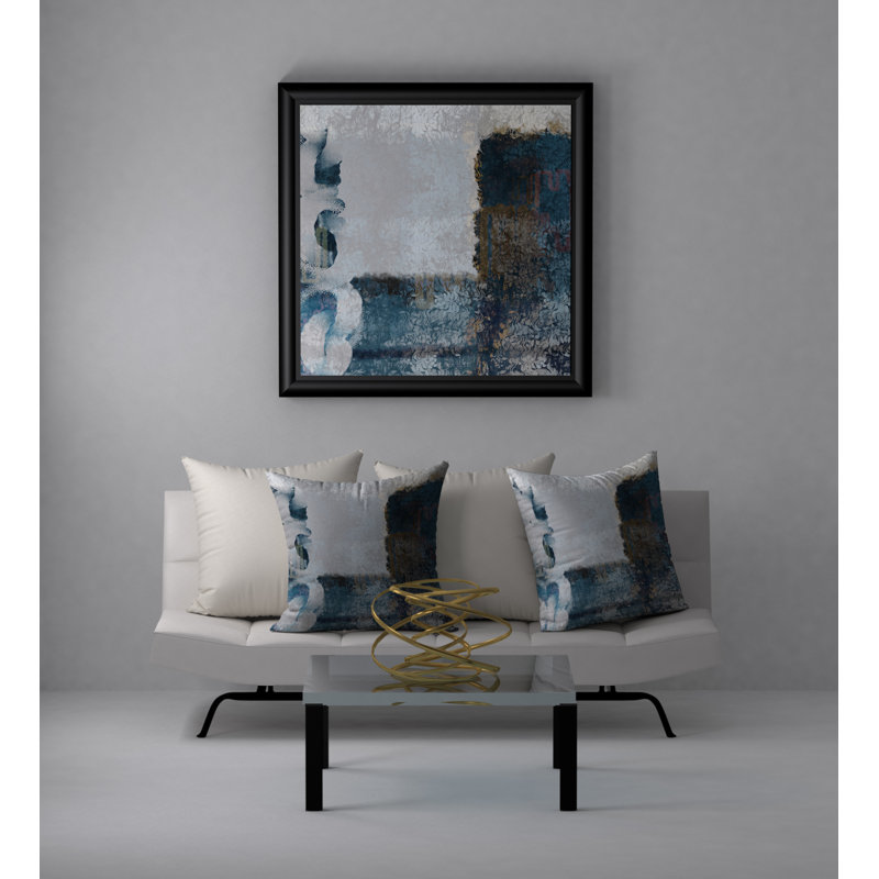 Abstract Throw Pillow, 20" H x 20" W