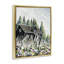 «Cabin Hidden By Garden Blooms», art mural sur toile flottante brune, design par Cindy Jacobs-331278554-330438937