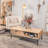 Vanness Solid Wood and Metal Coffee Table