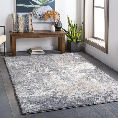 Tapis gris/gris anthracite abstrait Aderyn