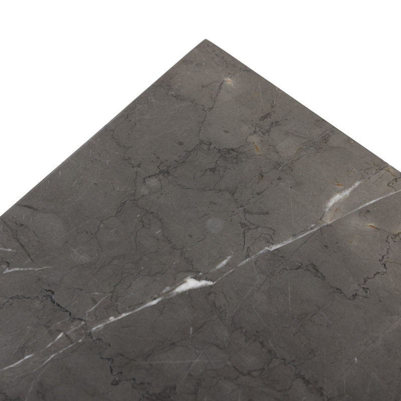Ellric Pedestal 40", Grey Italian Marble