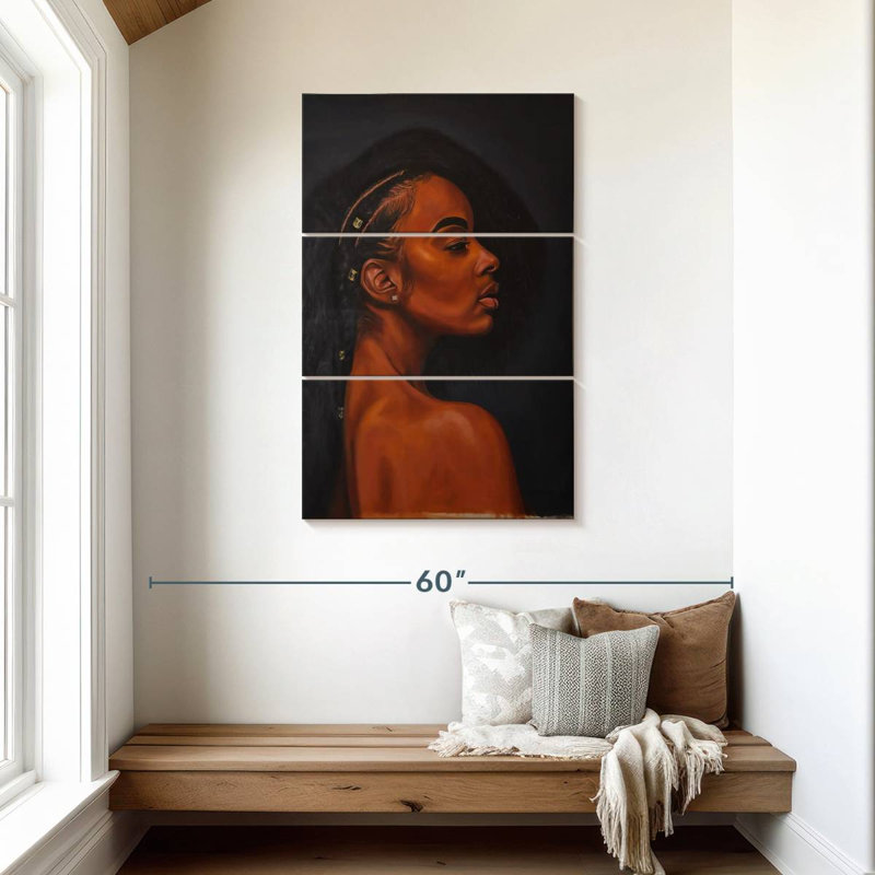 Fierté noire Leisha I, H 45 po x l 28 po