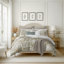 Ensemble de housse de couette en lin beige / ivoire French Countryside-60500116