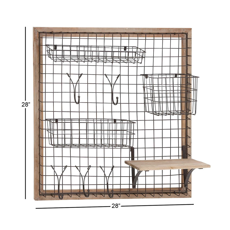 8 - Hook Wall Mounted Coat Rack