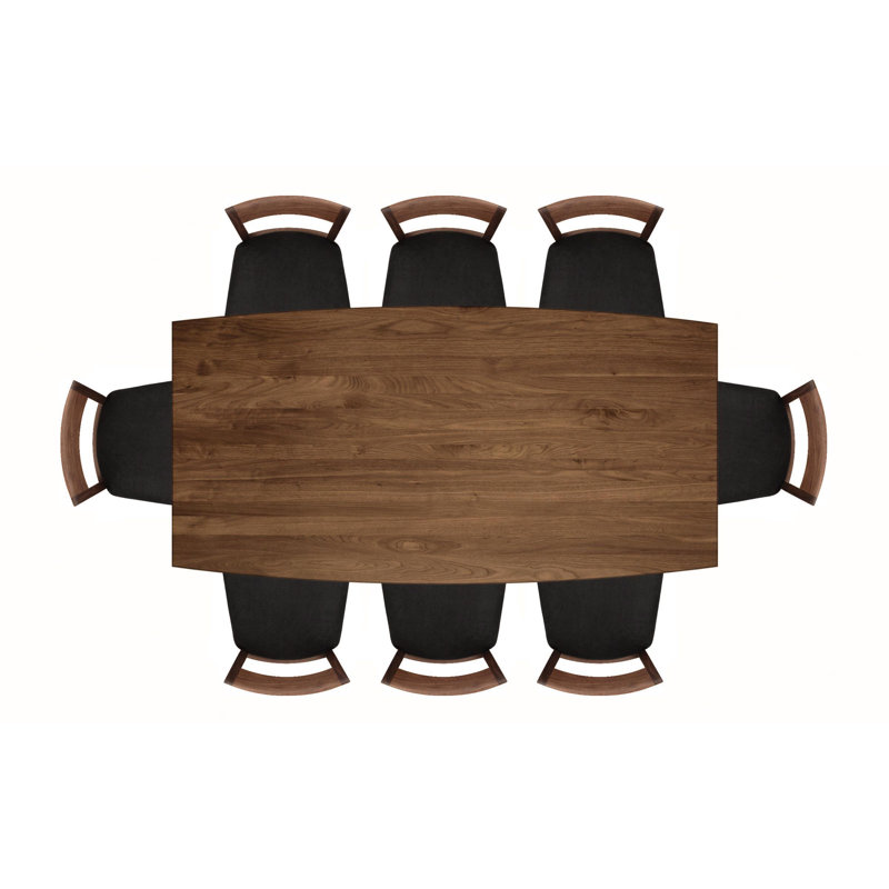 Catalina Fixed Top Table, 30" H x 78" L x 40" W, Natural Walnut