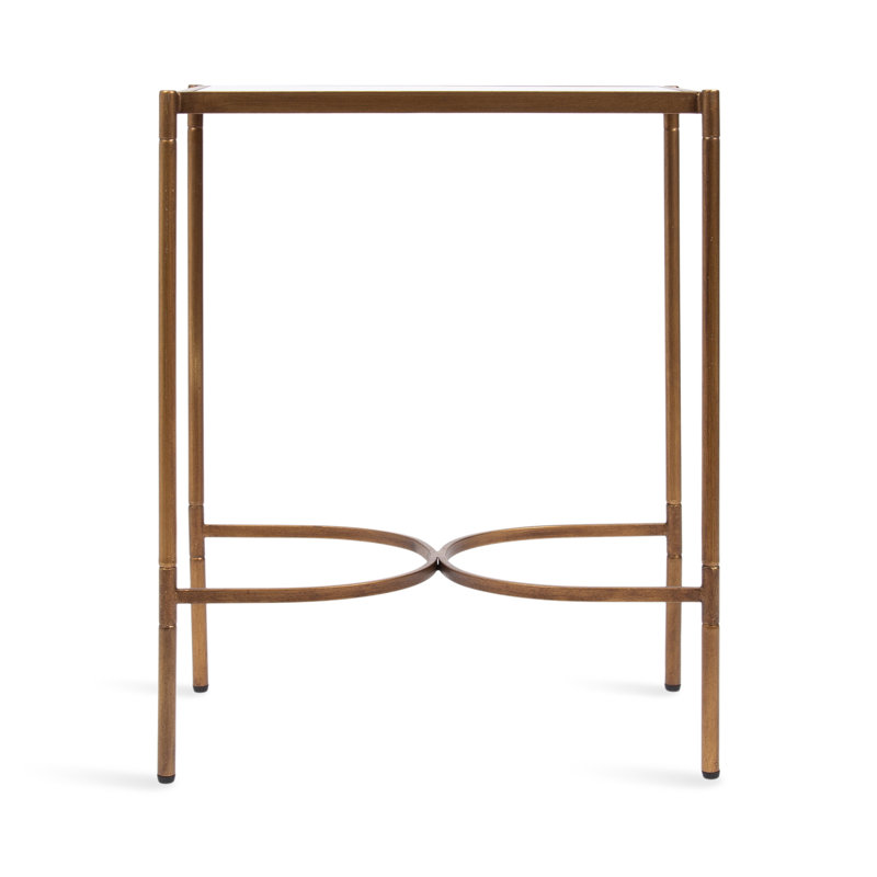 Modern Glam Narrow Side Table, Gold