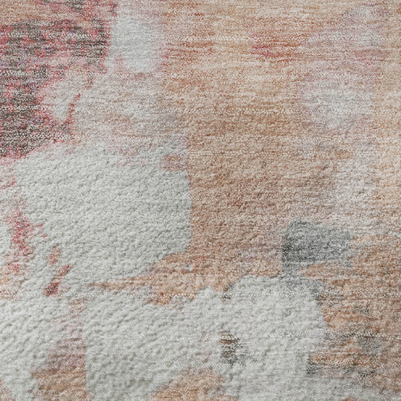 Tapis abstrait lavable à la machine Premium, Rond 8 pi