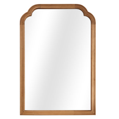 Ancalin Solid Wood Arched Wall Mirror