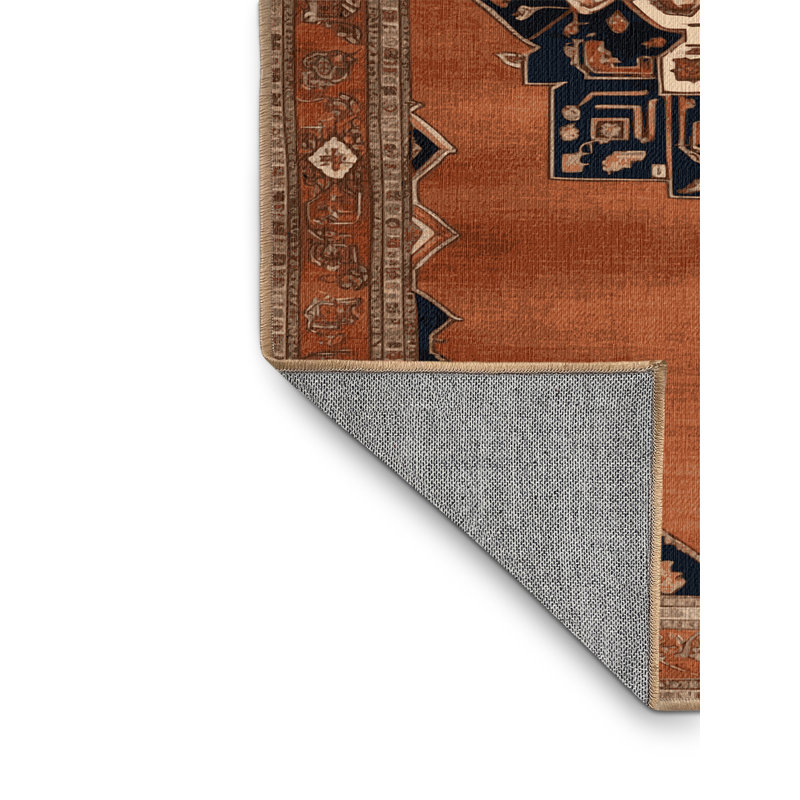 Tapis brun lavable à la machine