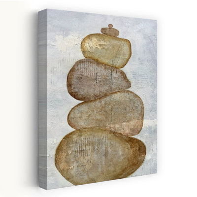 Contemporary Art Peaceful Abstract Contemporary Nature Portrait Wall Art by Carolina Gardheim - Wrapped Canvas Print