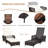 Outdoor Wicker Chaise Lounge , Cushion Included-121909615