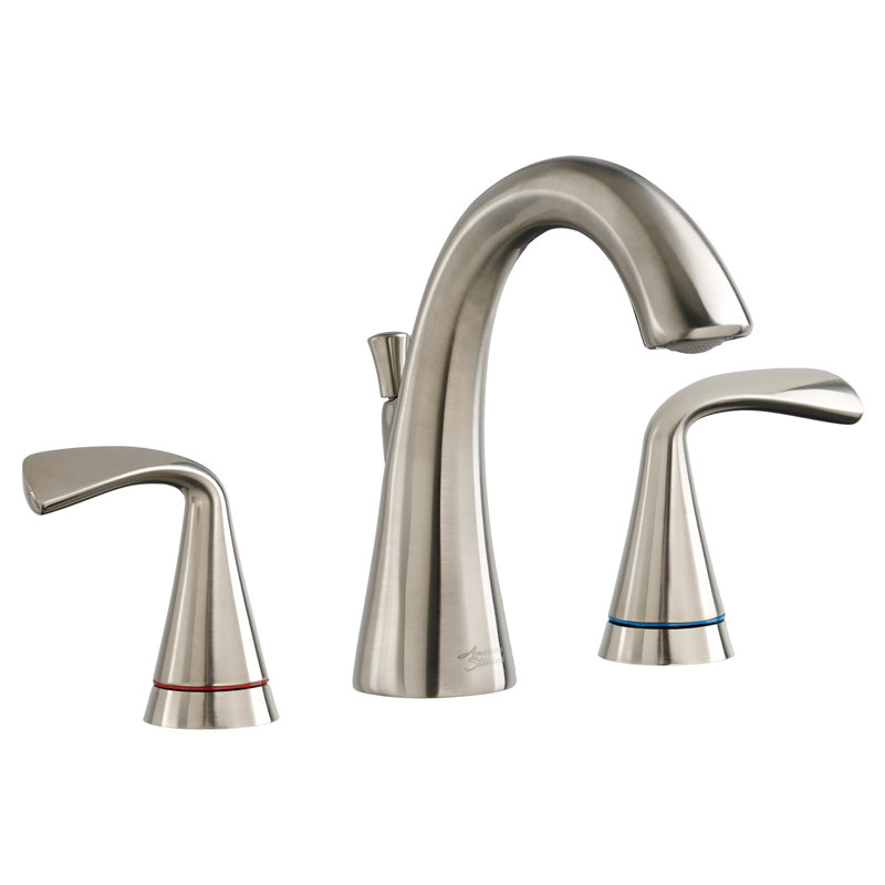 Fluent Bathroom Faucet with Drain Assembly, Satin Nickel