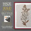 Impression botanique monochrome I - bois massif-993169382-993169376