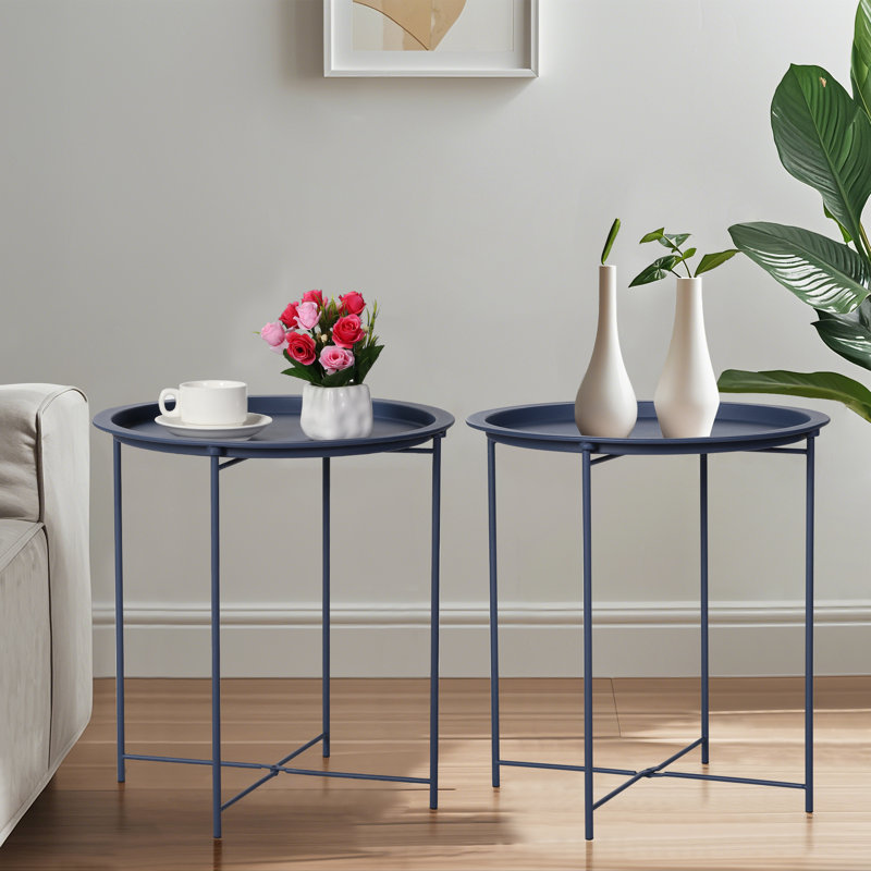 Petite table de bout Annaleese, Bleu