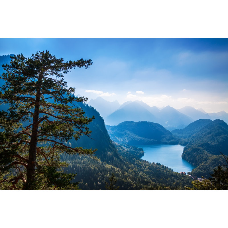 Alpsee Valley, Alpes bavaroises, Allemagne - Photographie sur toile tendue, H 8 po x l 12 po