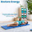 Tapis de repos pliable ECR4Kids Everyday, 4 sections, bleu / gris, paquet de 5-21641979