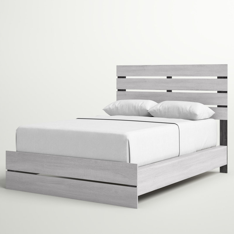 Meunier Standard Bed, Coastal White, Queen