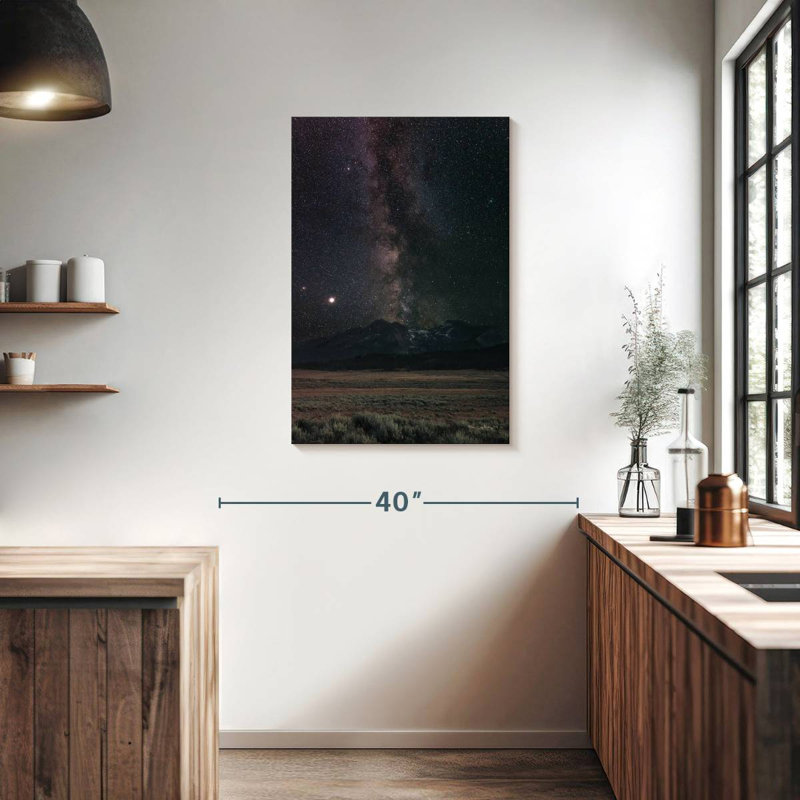 Oberle Milky Way In Sawtooth Mountains, 36" H x 24" W