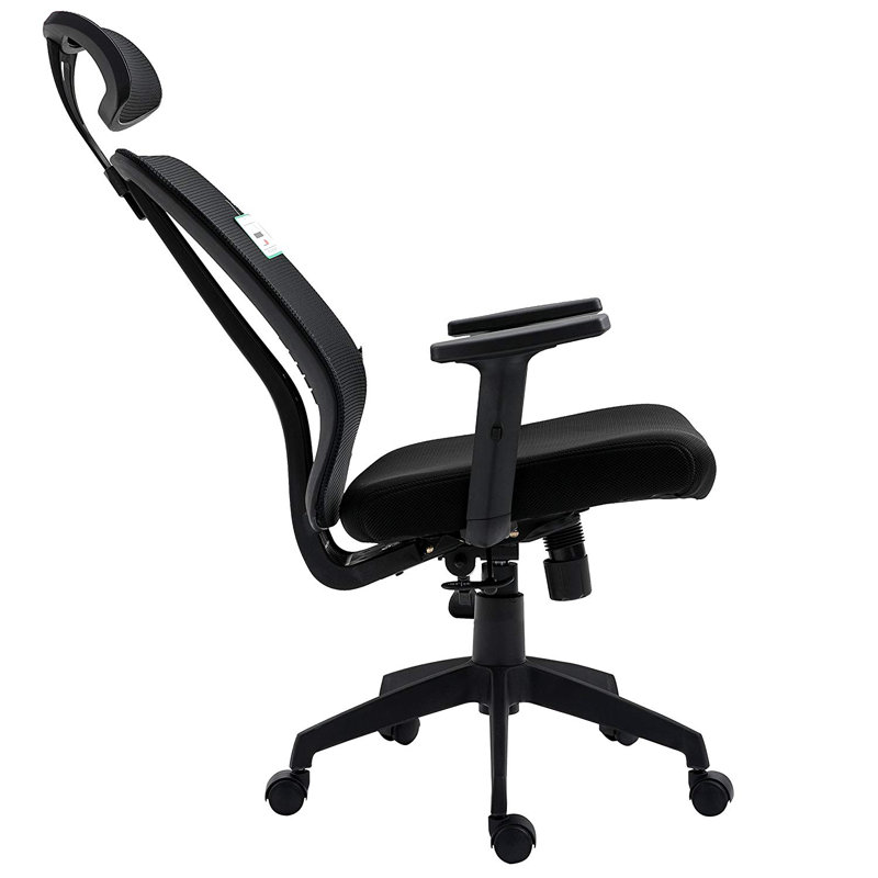 Executive Chair with Headrest, Black