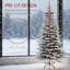 Arbre de Noël artificiel enneigé 6,5 pi