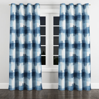 Coastal Blackout Curtains - Beach Balqis Grommet Curtain - 1 Panel