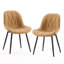 Chaise d'appoint rembourrée en similicuir Chardee-1647928880
